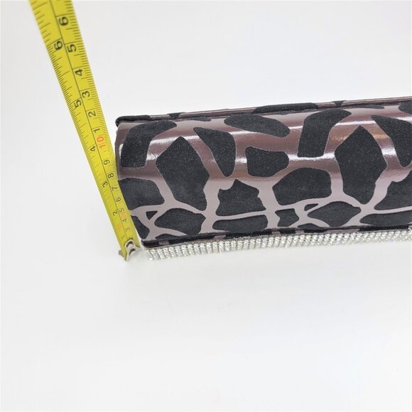 Brown and Black Evening Clutch Purse - Picture 8 of 9
